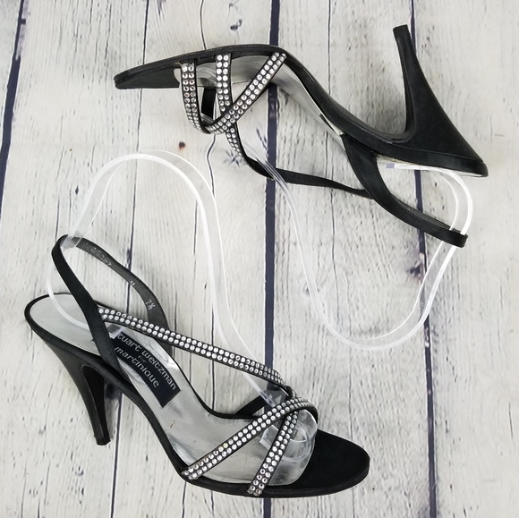 Stuart Weitzman Shoes - STUART WEITZMAN | vintage strappy rhinestone shoes